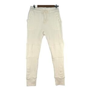 Shadow Hill Joggers Large Cream Waffle Knit Lounge Pants